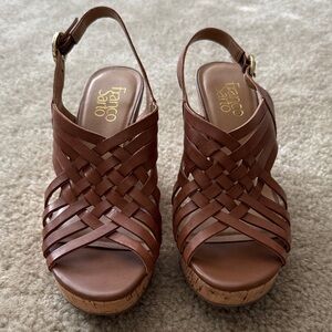 Franco Sarto Nicola Wedge Sandal Size 8